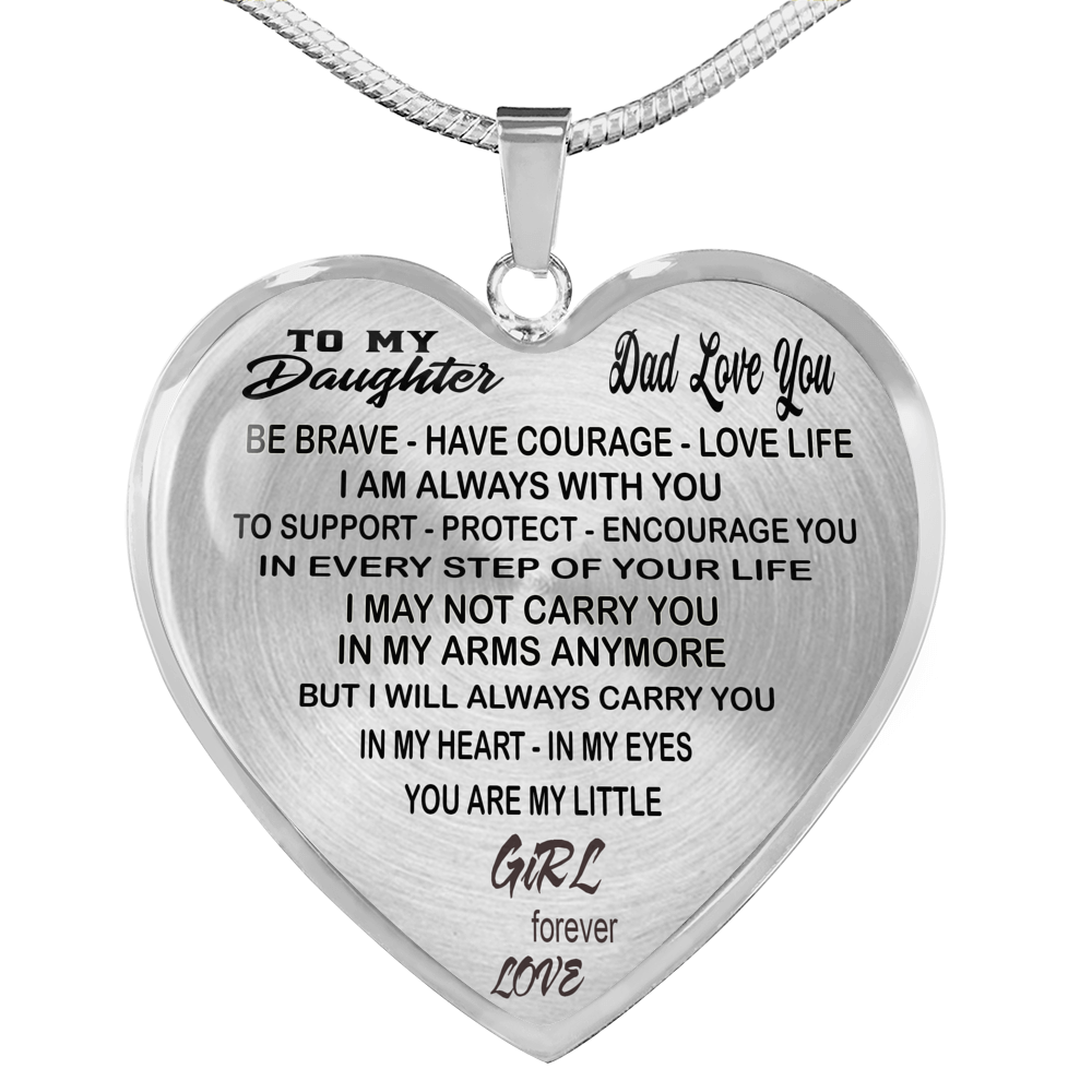 Dad And Daughter Gift From Father Daddy - To My Daughter Novelty Luxury Necklace