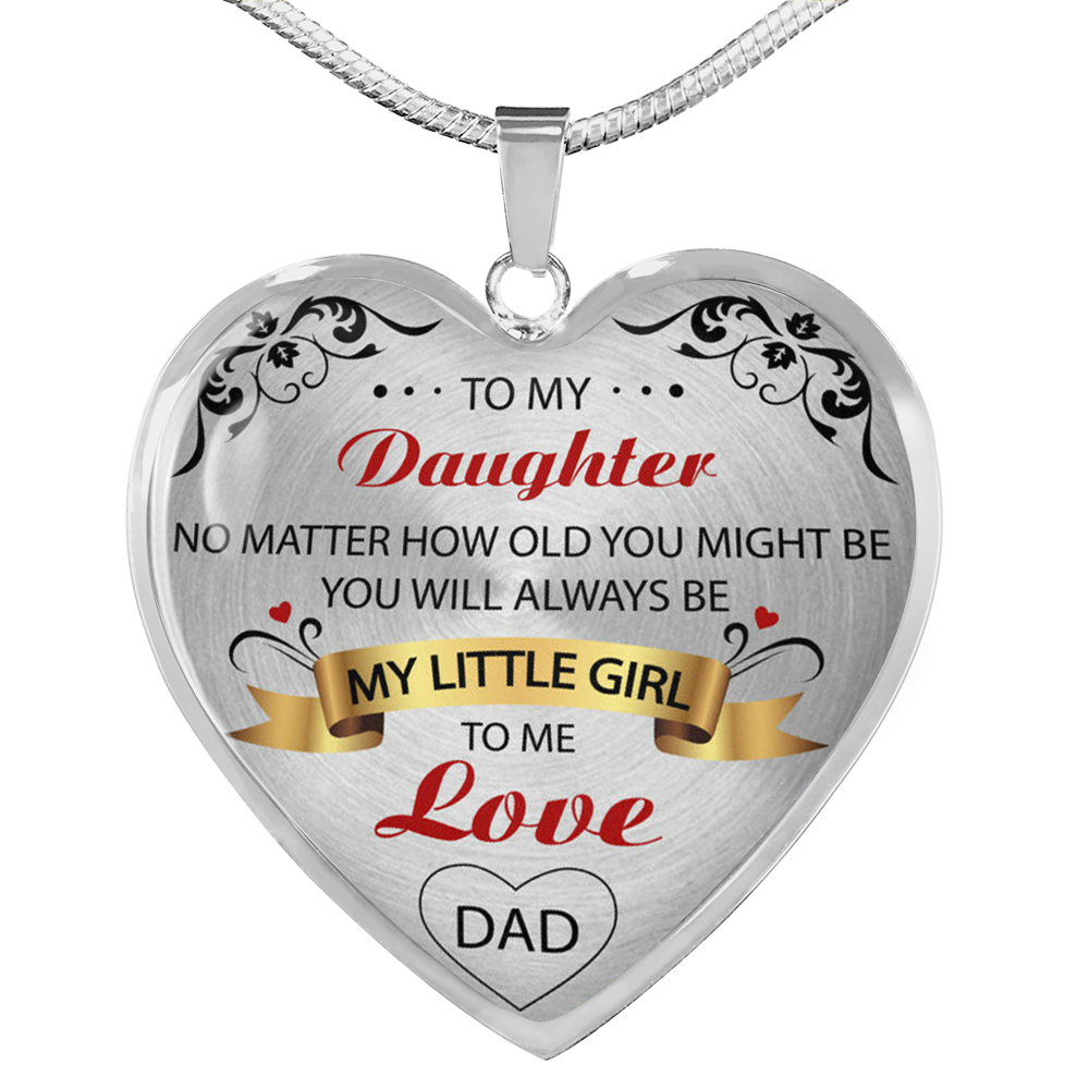 To My Daughter Necklace, Special Luxury Necklace For Daughter From Dad
