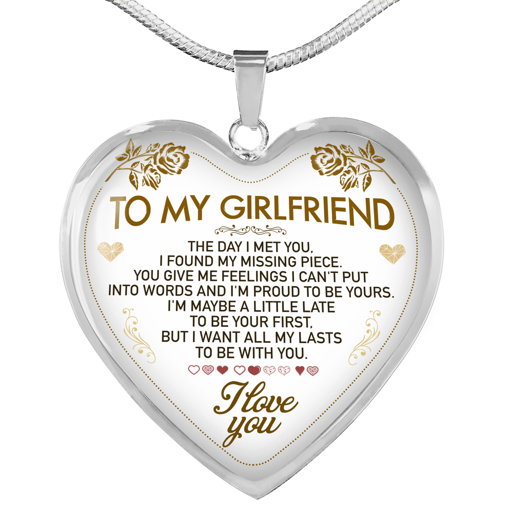 To My Girlfriend Necklace Best Gift For Girlfriend Birthday