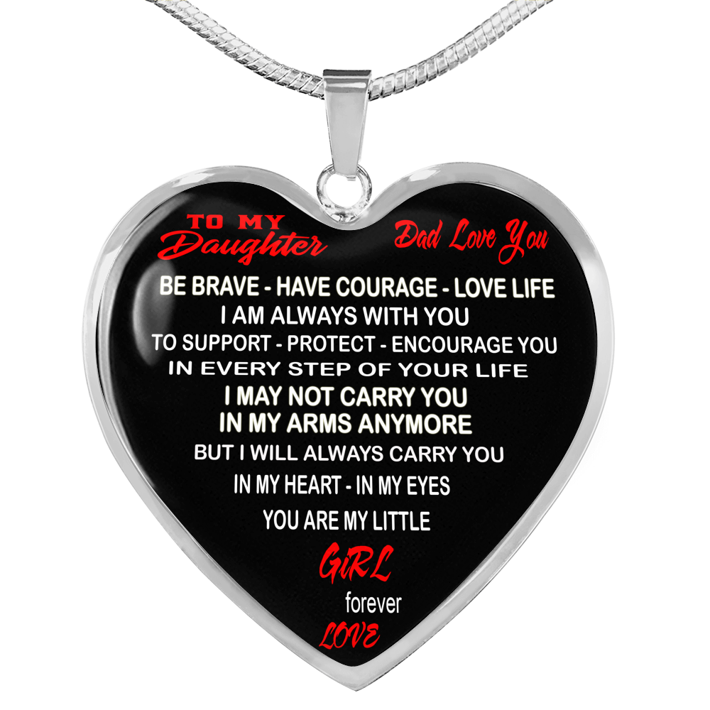 Dad And Daughter Gift - To My Daughter Novelty Luxury Necklace From Father