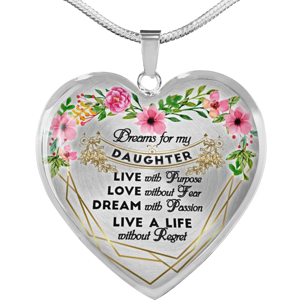 To my Daughter Necklace - Daughter Gift from Mom, from Dad