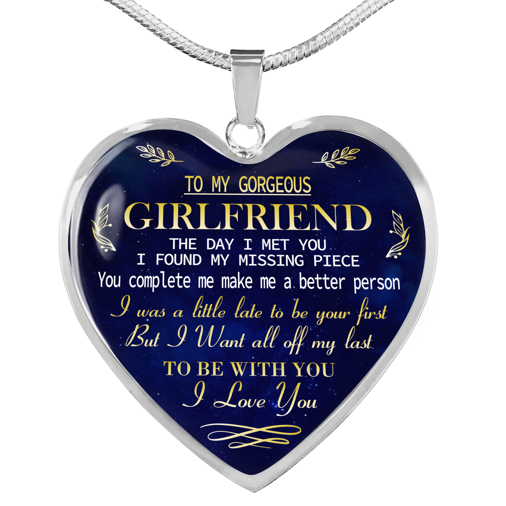 To My GIRLFRIEND Necklace Best Gift For Girlfriend From Boyfriend Chain