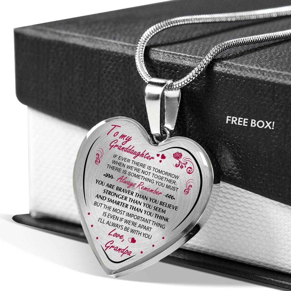 To My Granddaughter Necklace - Luxury Novelty Necklace from Grandpa