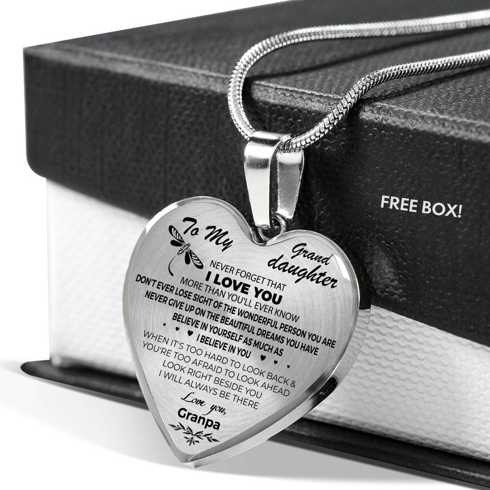 To My Granddaughter necklace - Grandpa and Granddaughter Necklace Heart.png