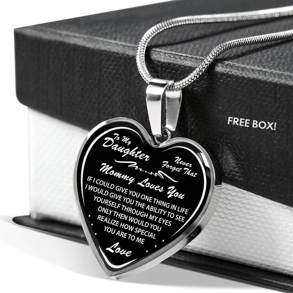 Mommy to Daughter Gifts - Novelty Luxury Necklace from Mother Mom Necklace