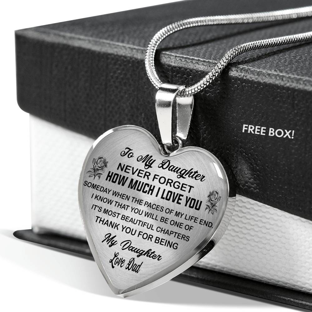 To My Daughter Necklace, Special Luxury Necklace For Daughter From Dad
