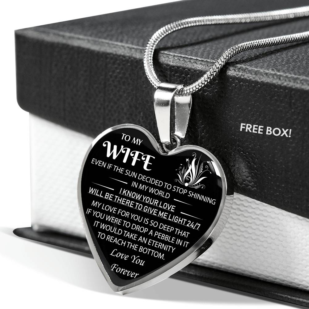 To My Wife Birthday Gifts For Wife Necklace - Best Romantic Gift From Husband