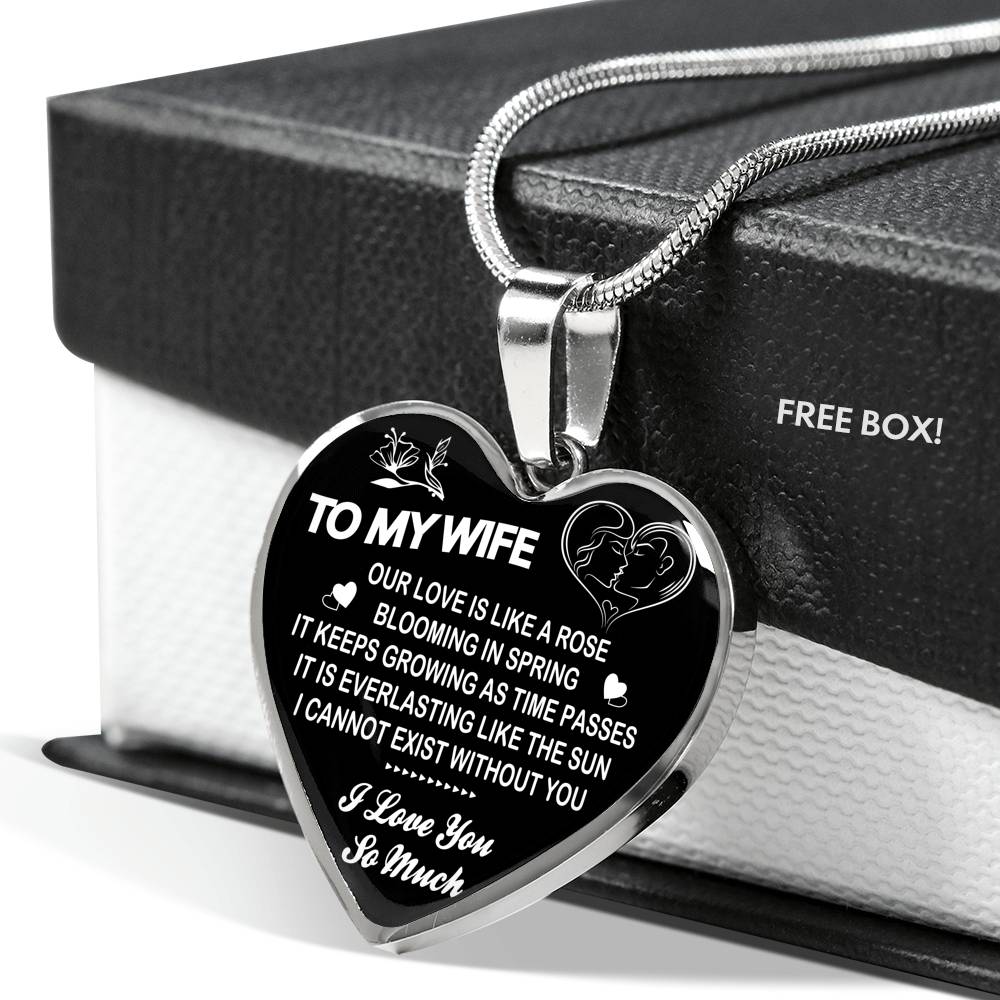 To My Wife Necklace Birthday Gifts For Wife And Husband