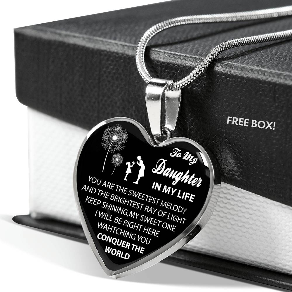 To My Daughter Luxury Necklace From Mommy, Mother And Daughter Necklace