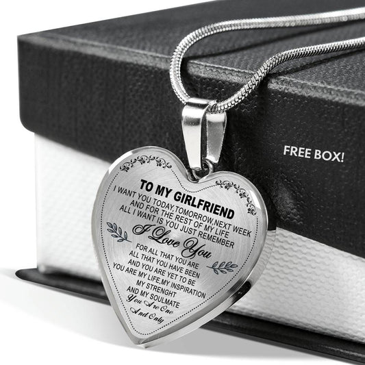 To My Girlfriend Luxury Necklace Best Gift for Girlfriend