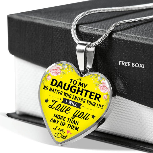 To My Daughter Necklace Birthday Gifts For Daughter From Daddy