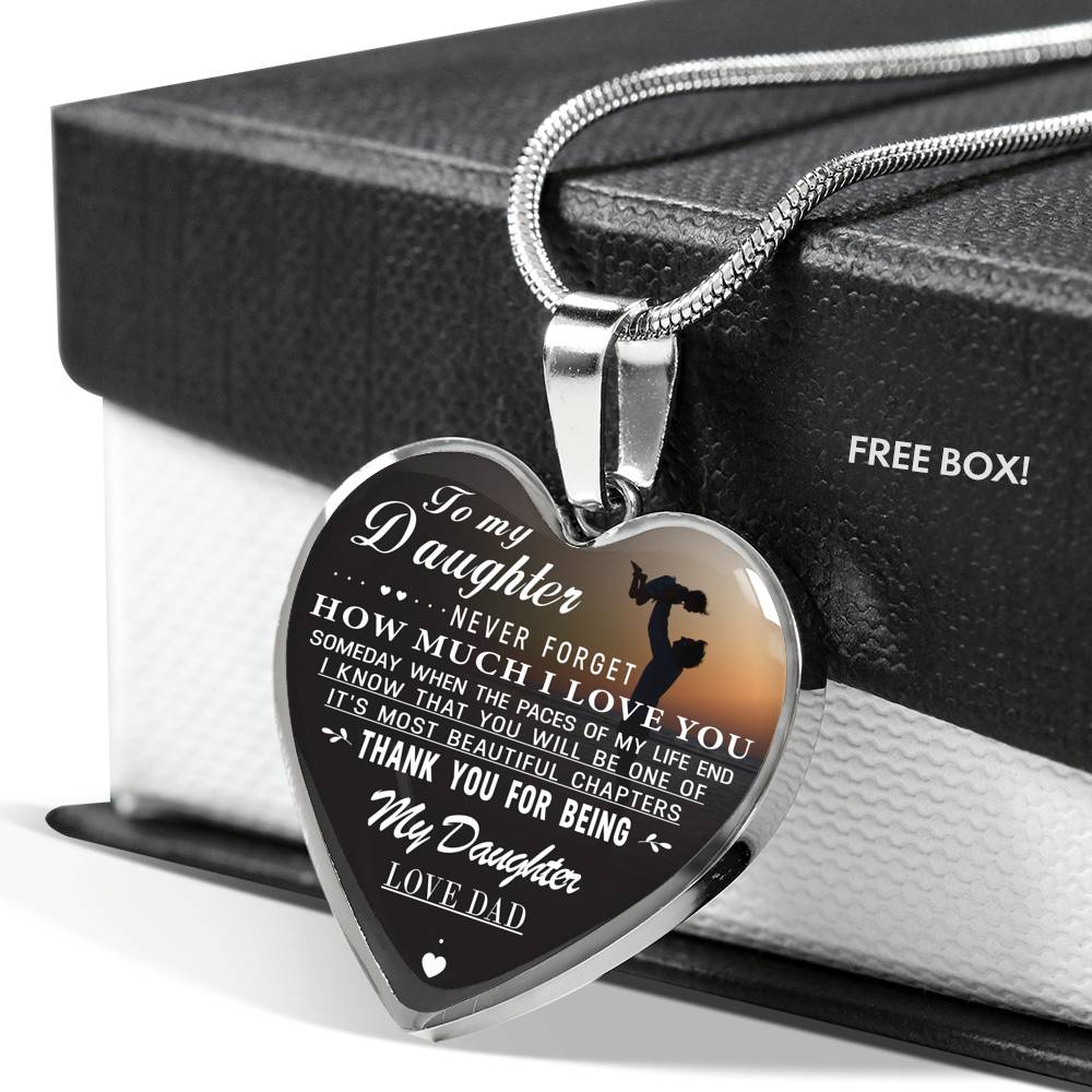 To My Daughter Necklace, Special Luxury Necklace For Daughter