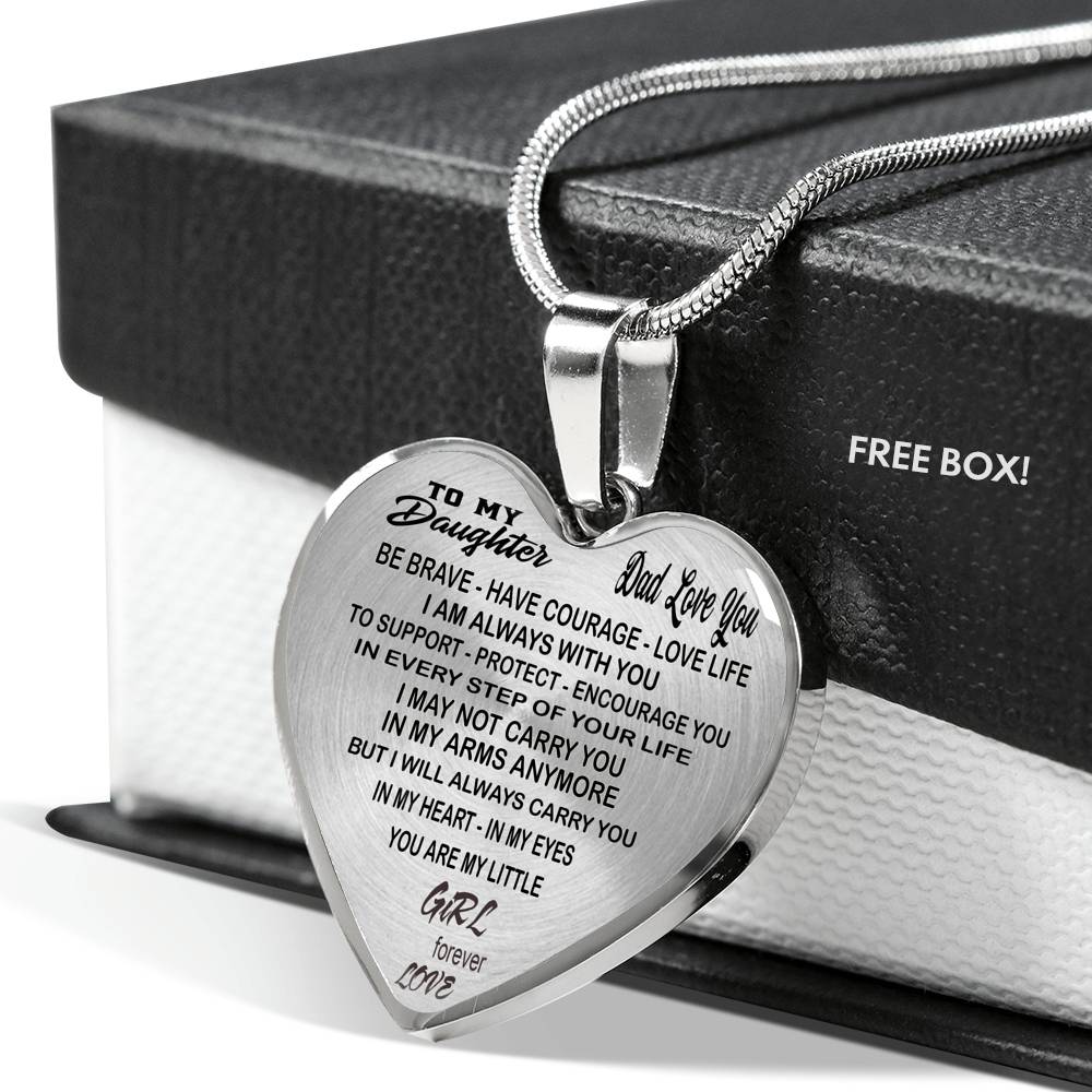 Dad And Daughter Gift From Father Daddy - To My Daughter Novelty Luxury Necklace