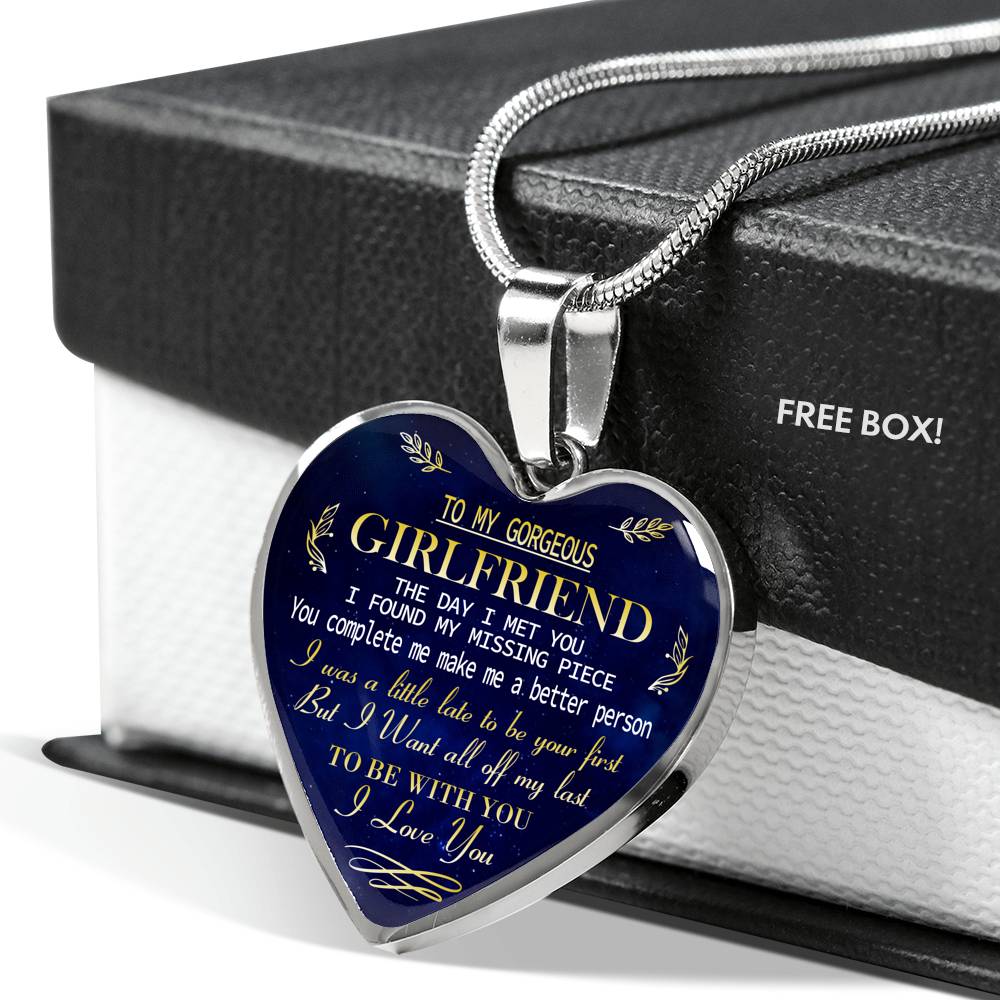 To My GIRLFRIEND Necklace Best Gift For Girlfriend From Boyfriend Chain