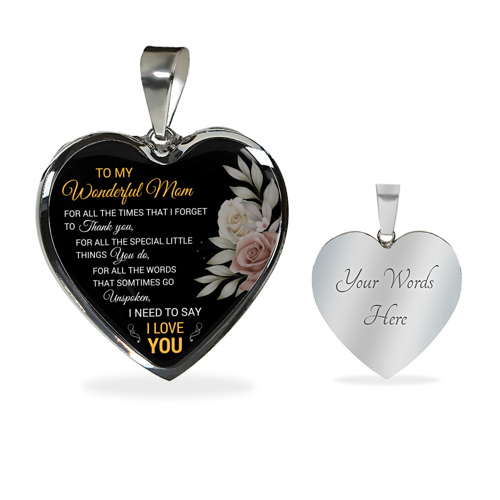 To My Wonderful Mom Gift for Mom from Son Mom Birthday Gift From Daughter Or Son