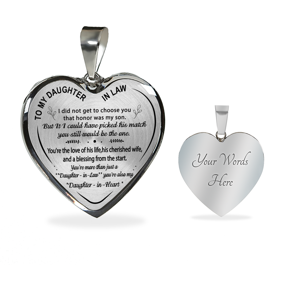 To My Daughter-In-Law - From Mother-in-Law-Luxury Necklace