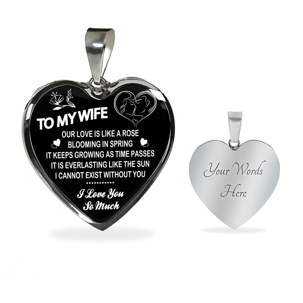 To My Wife Necklace Birthday Gifts For Wife And Husband