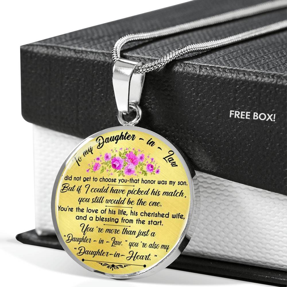 To My Daughter-In-Law - From Mother-in-Law-Luxury Necklace-Makes A Perfect Gift
