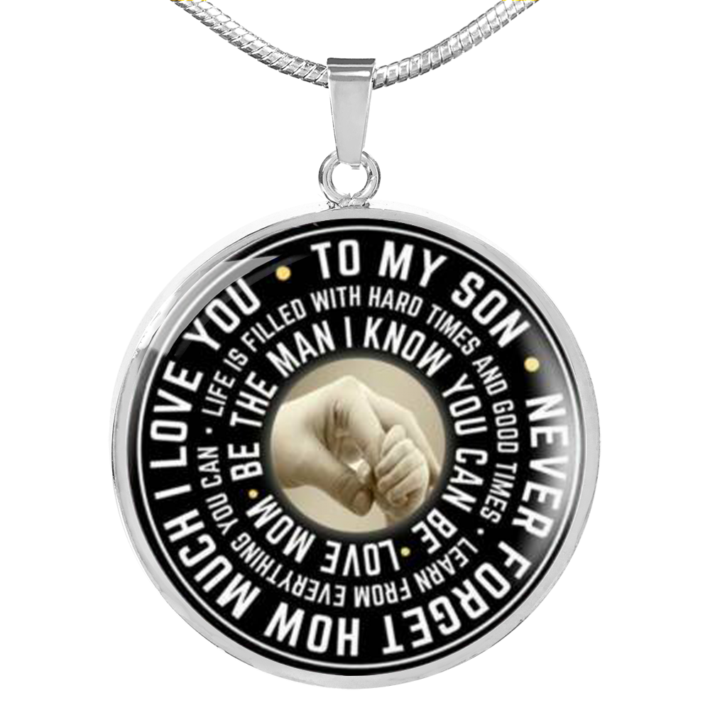 Necklace To My Son, Best Birthday Gift For Son, Mother And Son Gift Ideas