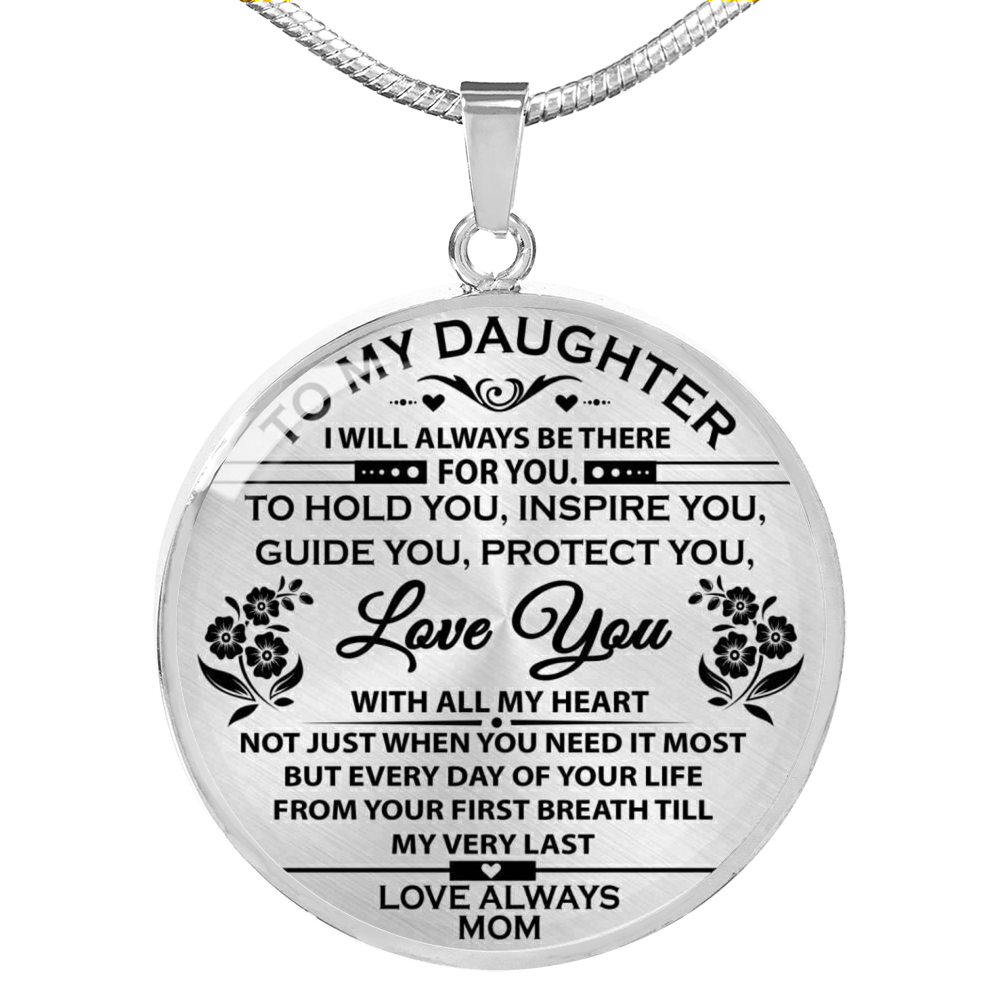 Father And Daughter Necklace Heart Pendant - To My Daughter Necklace