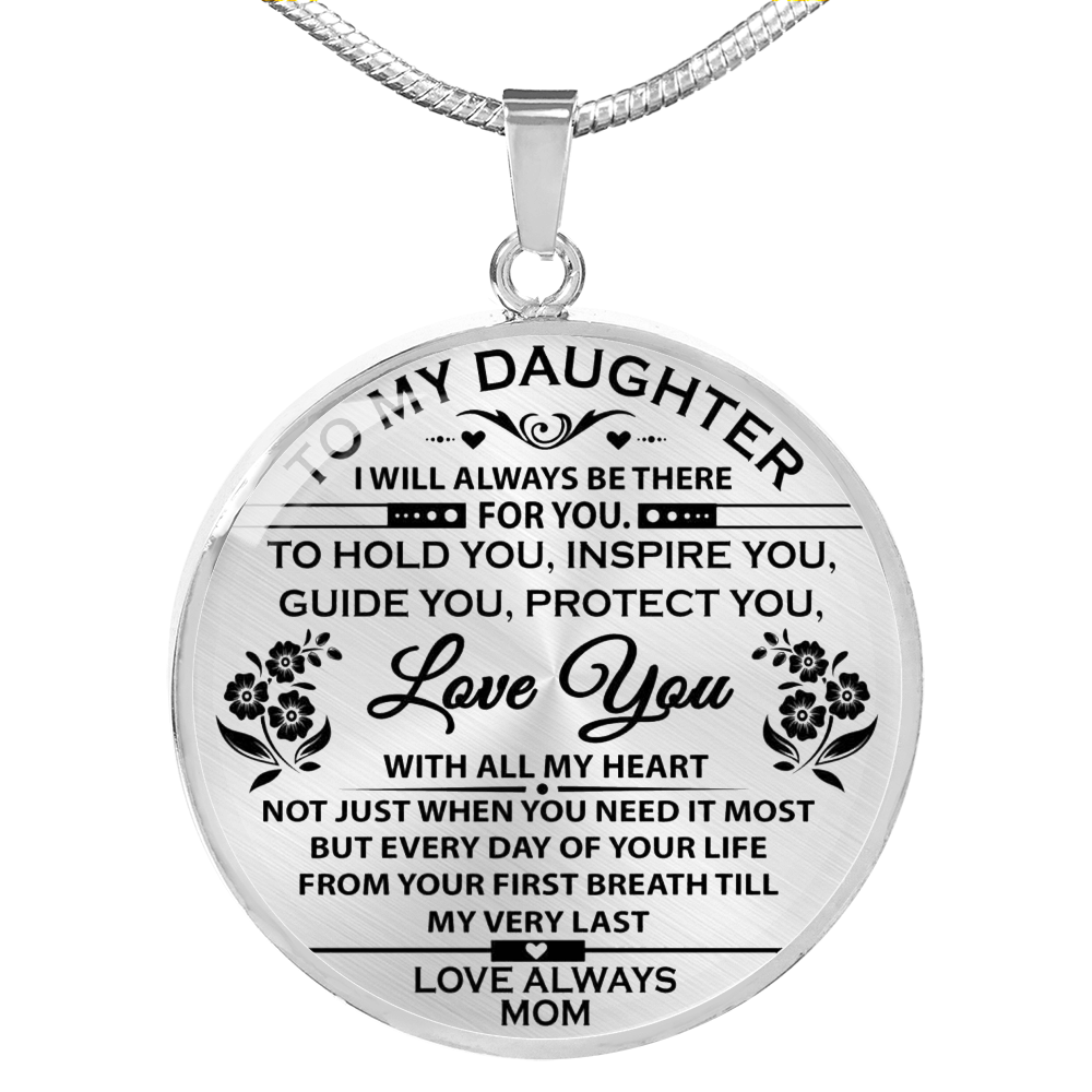 Father And Daughter Necklace Heart Pendant - To My Daughter Necklace