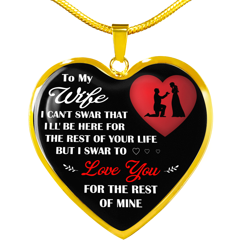 Husband and Wife Gift For Valentine Day Wedding - Luxury Heart Necklace