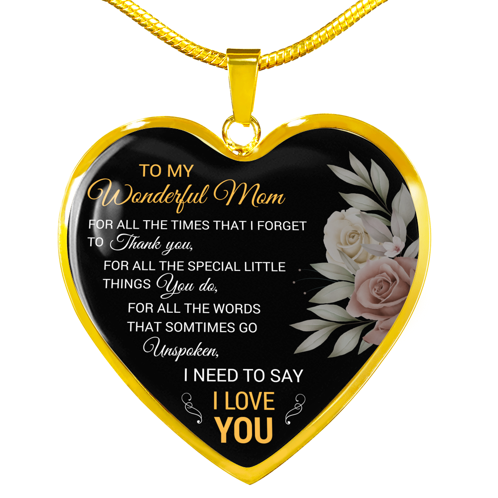 To My Wonderful Mom Gift for Mom from Son Mom Birthday Gift From Daughter Or Son