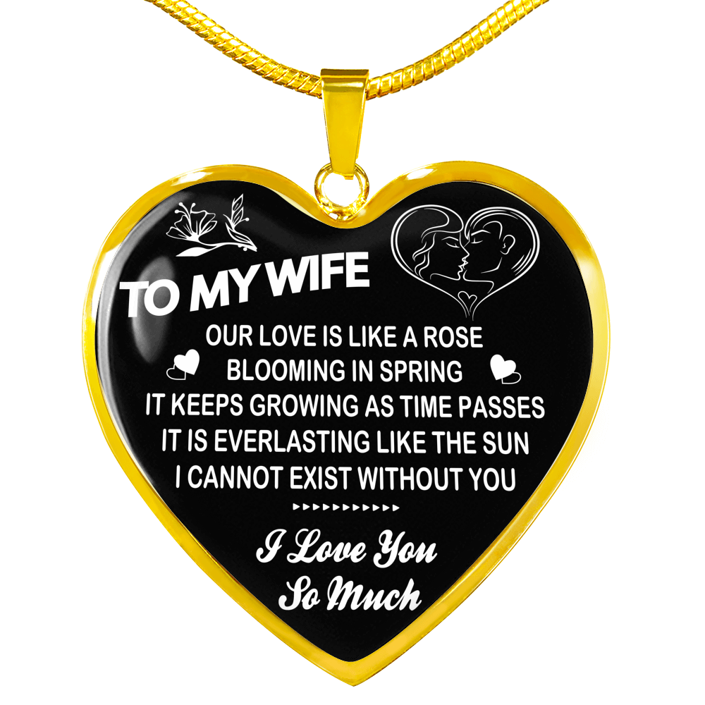 To My Wife Necklace Birthday Gifts For Wife And Husband