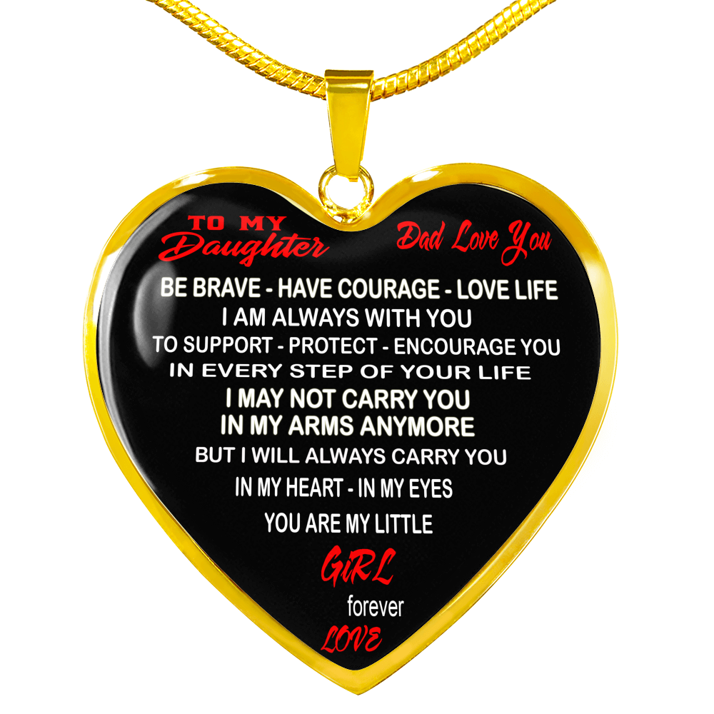 Dad And Daughter Gift - To My Daughter Novelty Luxury Necklace From Father