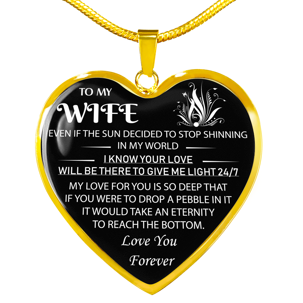 To My Wife Birthday Gifts For Wife Necklace - Best Romantic Gift From Husband