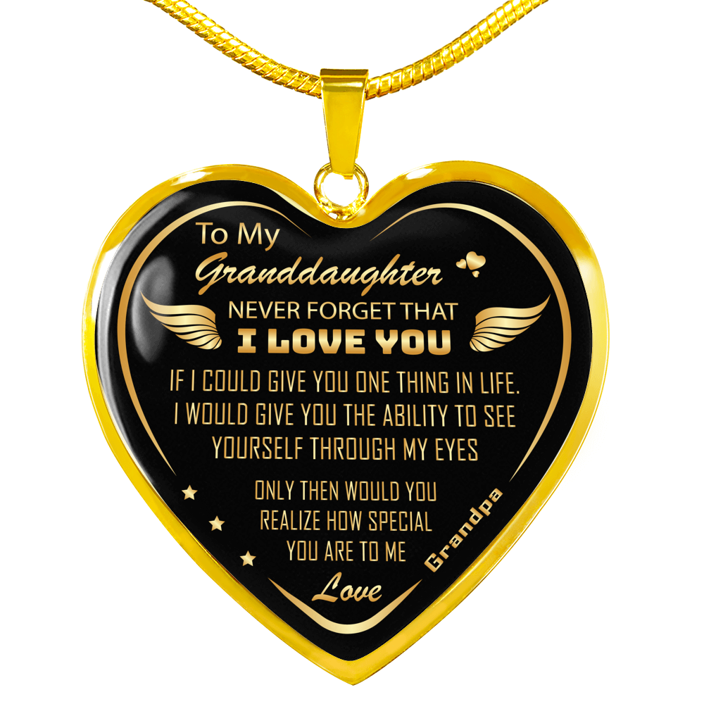 Proud Gift For Granddaughter - Luxury Novelty Necklace from Grandpa