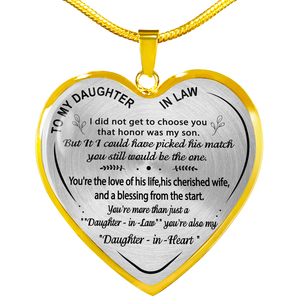 To My Daughter-In-Law - From Mother-in-Law-Luxury Necklace