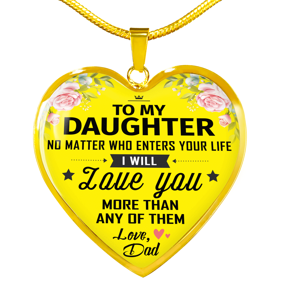 To My Daughter Necklace Birthday Gifts For Daughter From Daddy