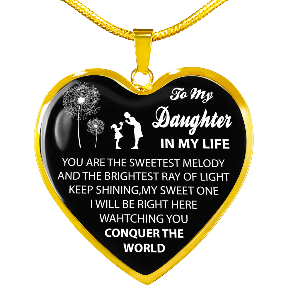 To My Daughter Luxury Necklace From Mommy, Mother And Daughter Necklace