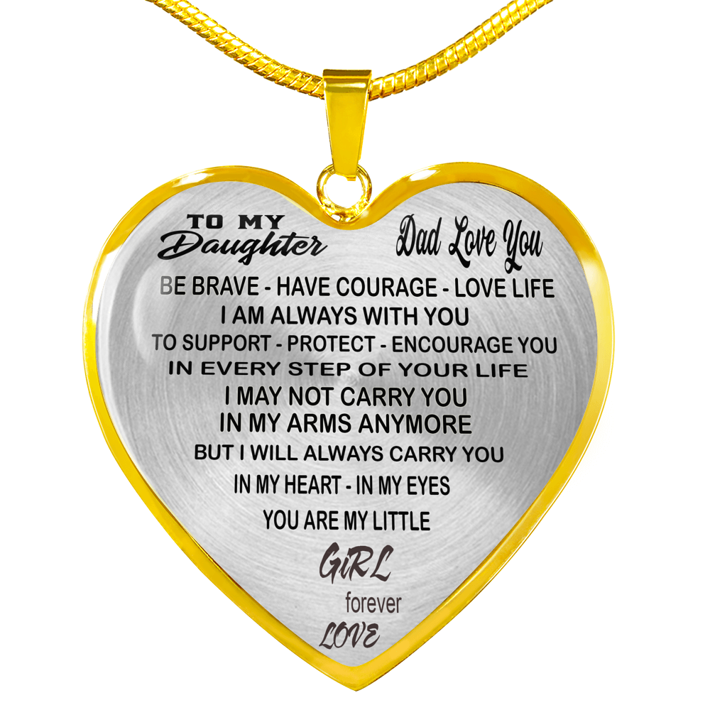 Dad And Daughter Gift From Father Daddy - To My Daughter Novelty Luxury Necklace