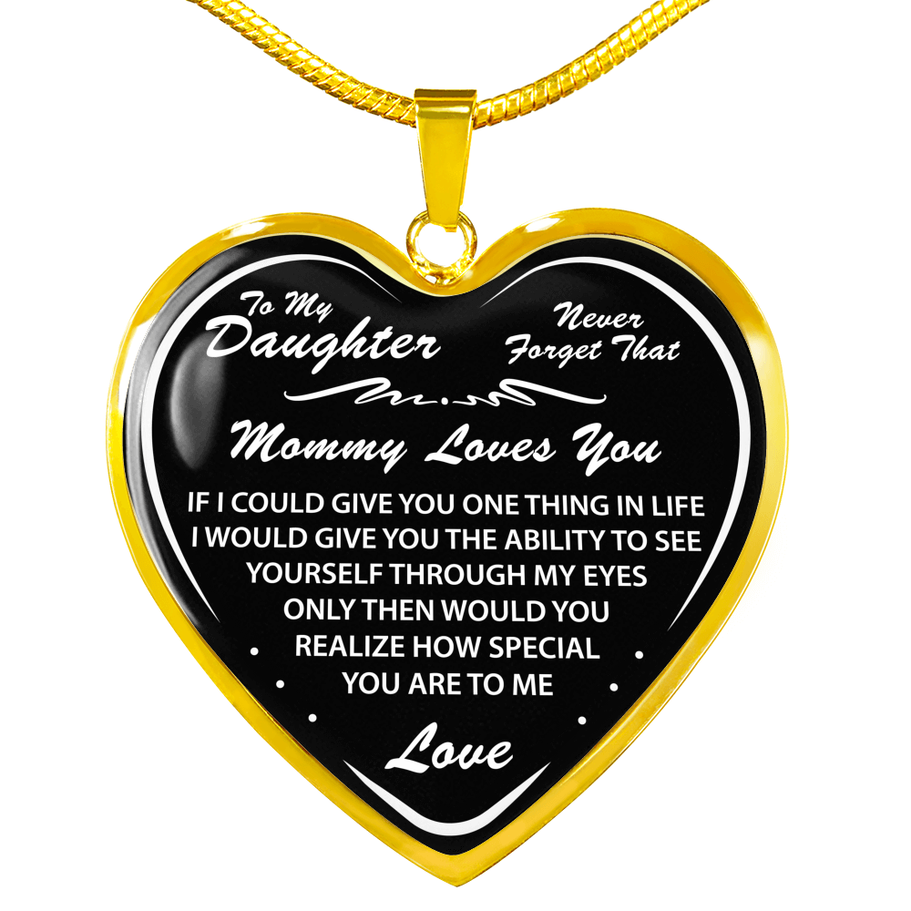 Mommy to Daughter Gifts - Novelty Luxury Necklace from Mother Mom Necklace