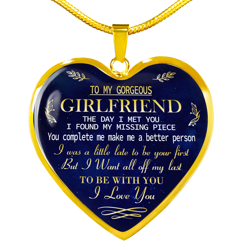 To My GIRLFRIEND Necklace Best Gift For Girlfriend From Boyfriend Chain