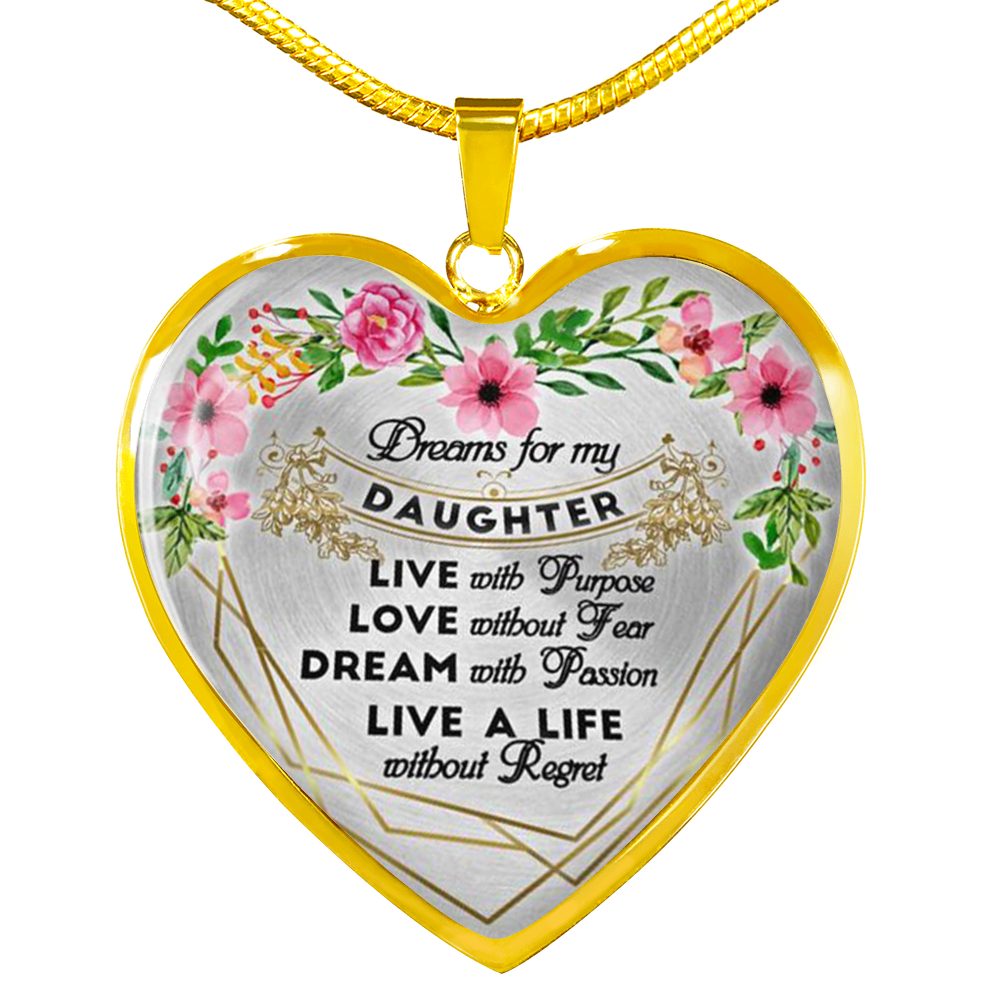 To my Daughter Necklace - Daughter Gift from Mom, from Dad