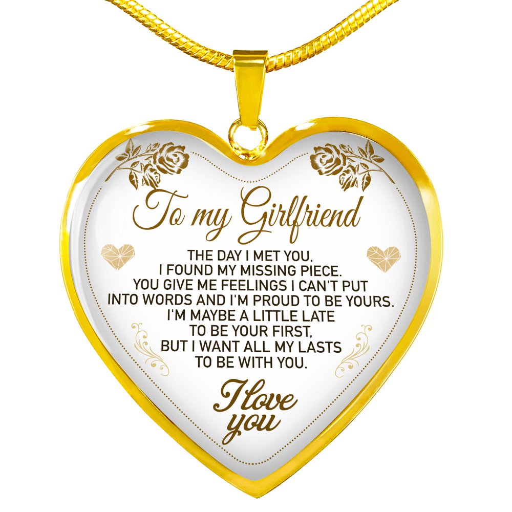 To My Girlfriend Necklace Best Gift For Girlfriend Birthday