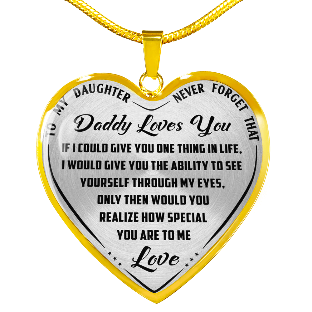 Best Gift for Daughter Novelty Luxury Necklace Bangle from Daddy Dad Father Papa