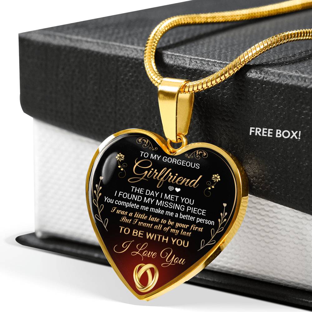 To My GIRLFRIEND Necklace Best Gift For Girlfriend From Boyfriend