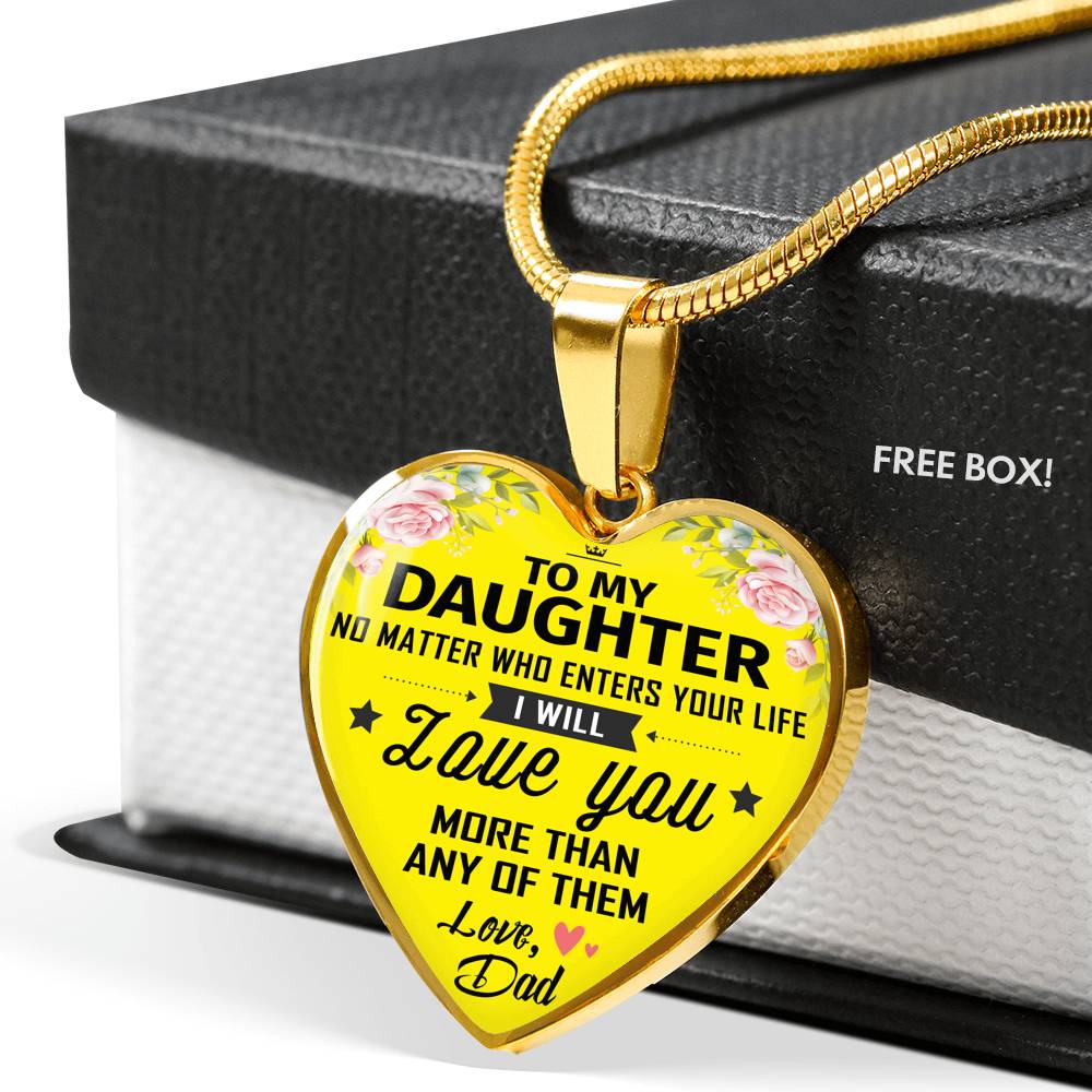 To My Daughter Necklace Birthday Gifts For Daughter From Daddy
