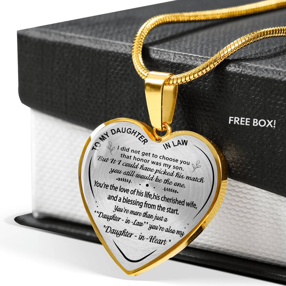 To My Daughter-In-Law - From Mother-in-Law-Luxury Necklace