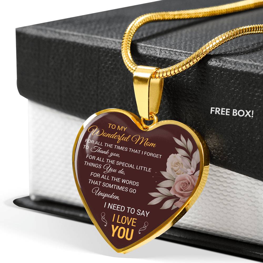 To My Wonderful Mom Gift for Mom from Son Mom Birthday Gift From Daughter Or Son