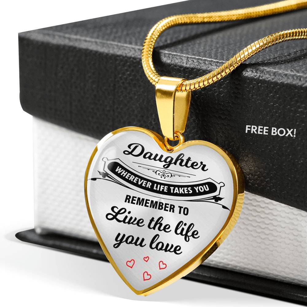Daughter Necklace from Mother or Father, Perfect Birthday Gift