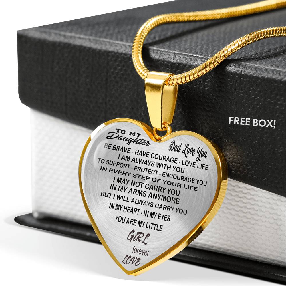 Dad And Daughter Gift From Father Daddy - To My Daughter Novelty Luxury Necklace