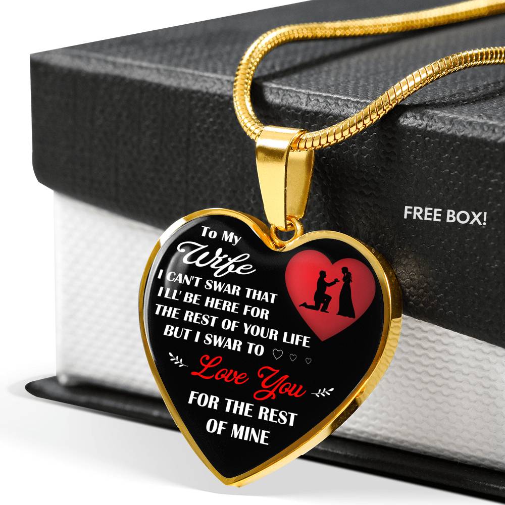 Husband and Wife Gift For Valentine Day Wedding - Luxury Heart Necklace