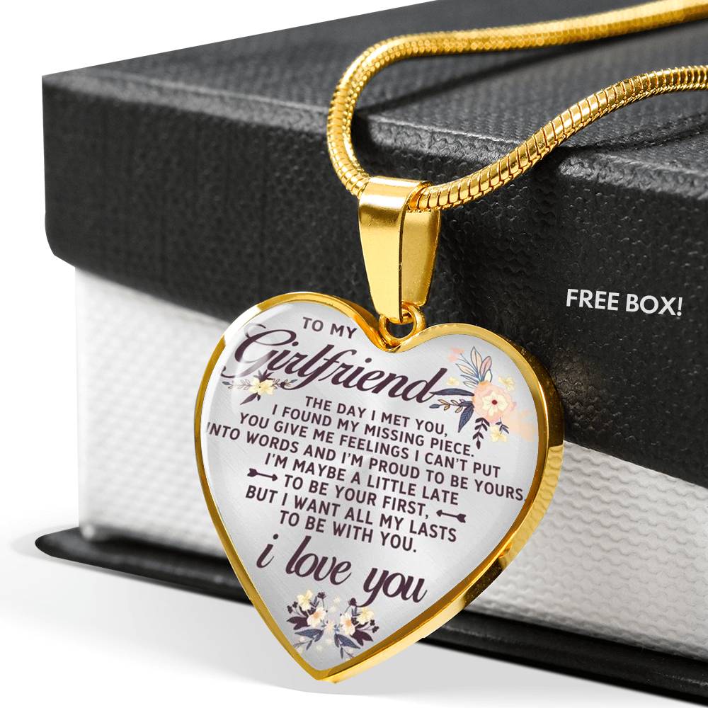 To My Girlfriend Necklace Best Gift For Girlfriend Birthday