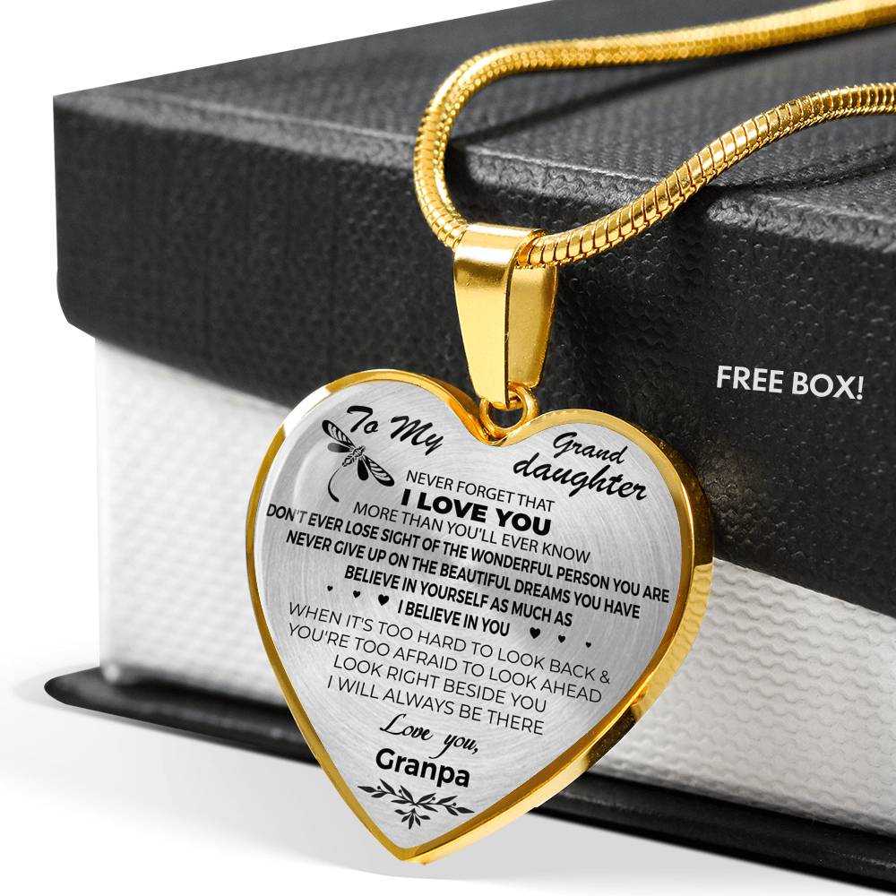 To My Granddaughter necklace - Grandpa and Granddaughter Necklace Heart.png