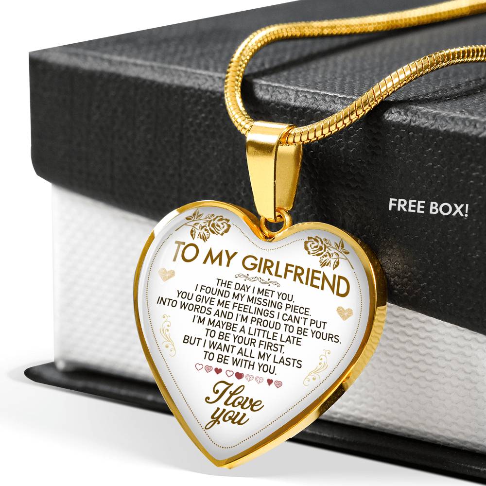 To My Girlfriend Necklace Best Gift For Girlfriend Birthday